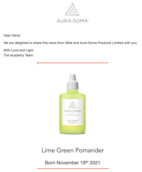 ※ オーラソーマ製品 Aura  卸売 ポマンダー ライムグリーン  Soma